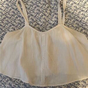 Colsie Cream Button-Up Camisole